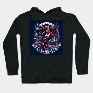 Unleashing the Power: Melbourne Demons in Action Hoodie